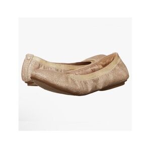 Bandolino Womens Edition Ballet Flat Sparkly Gold Round Toe Pull on NWOB Size 10